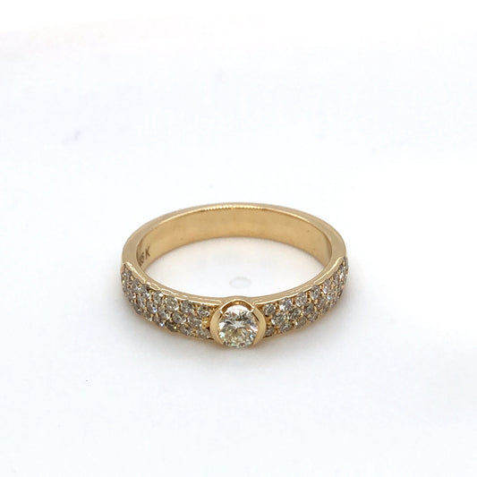 Brillant Ring 585/-Gelbgold