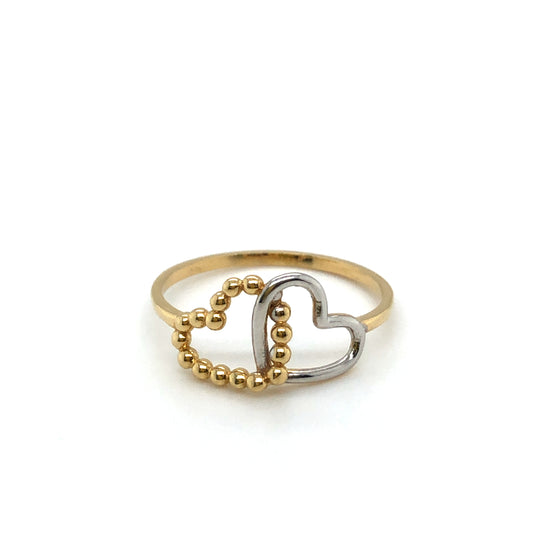 Ring 585/-Gold Herzpaar