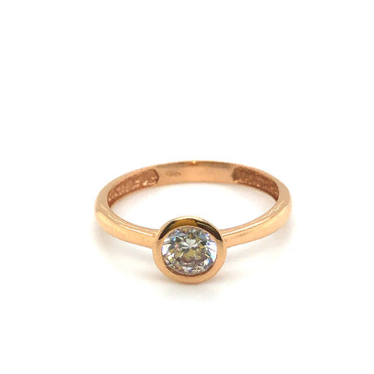 Ring 585/-Rotgold Zirkonia