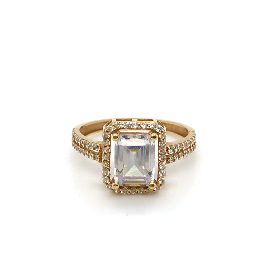 Ring 585/-Gelbgold Zirkonia