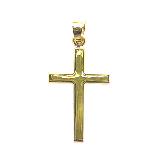 Kreuz Anhänger 585/-Gelbgold