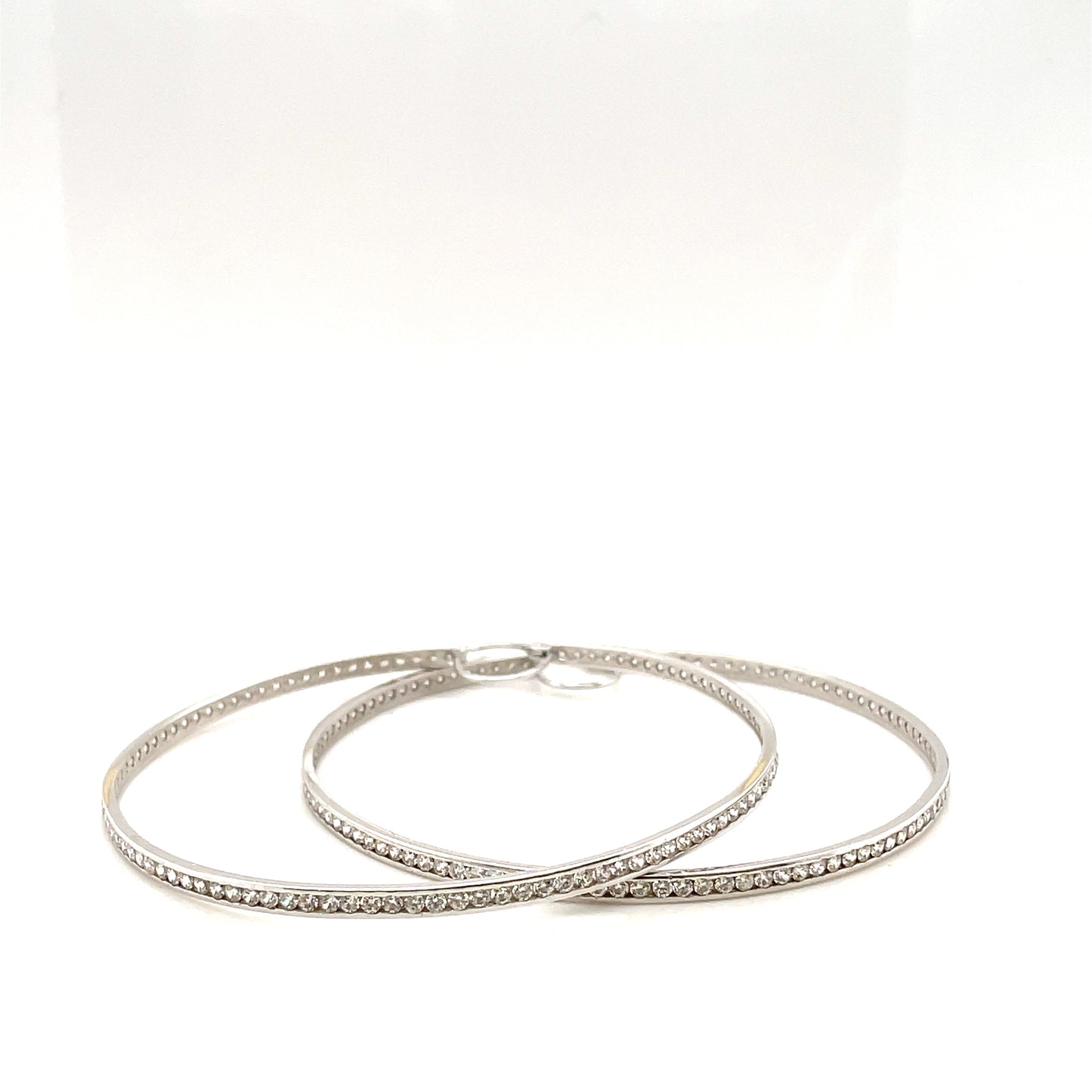 585-/Gold Creolen Zirkonia