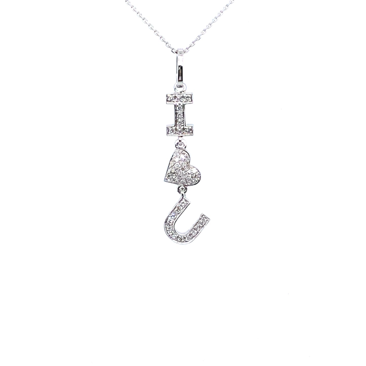Kette 750/-Weißgold mit Brillanten