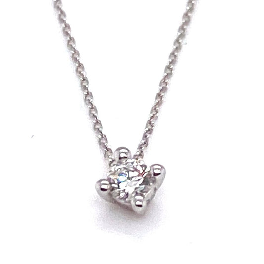 Kette 750/-Weißgold mit Brillant