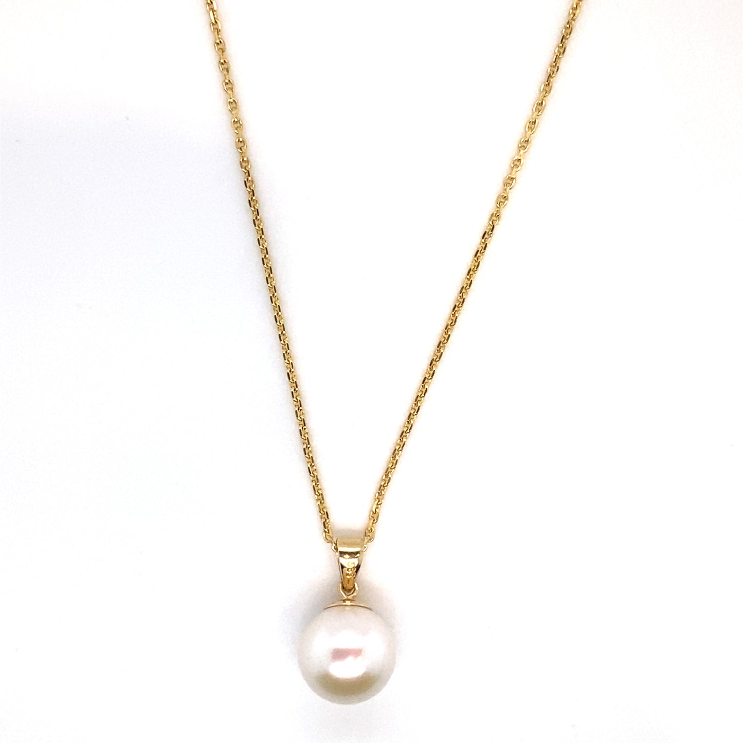 Kette mit Perlenanhänger 585/-Gelbgold