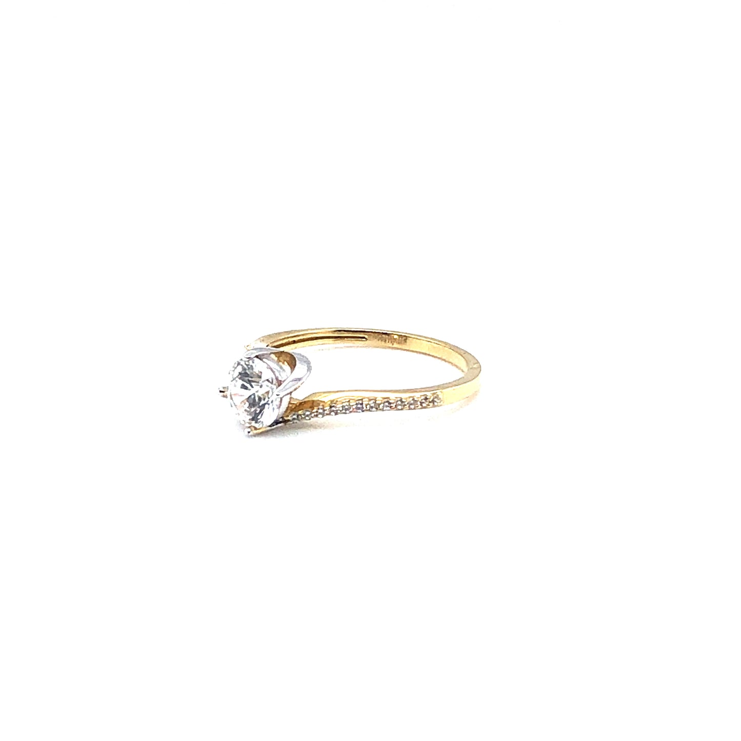 Ring 585/-Gelbgold/-Weißgold