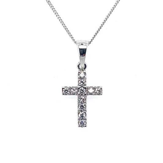 Kette mit Anhänger Weißgold 585/-