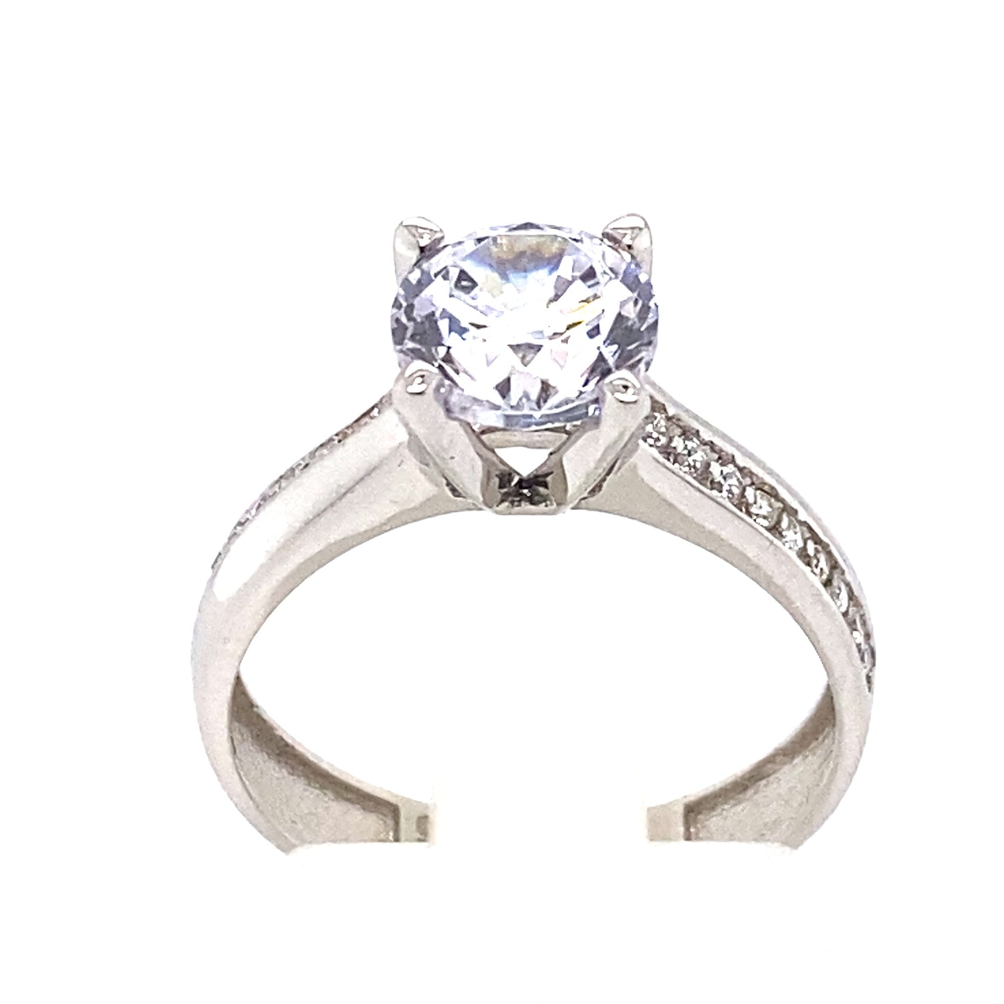 Ring 585/-Weißgold Zirkonia