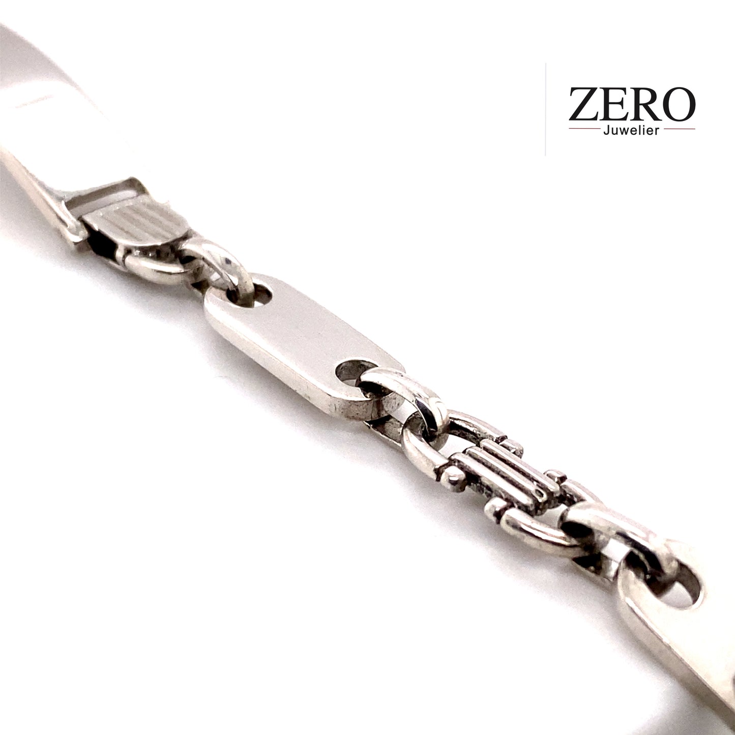 Armband ID Plattenmuster 925/-Silber Gravur