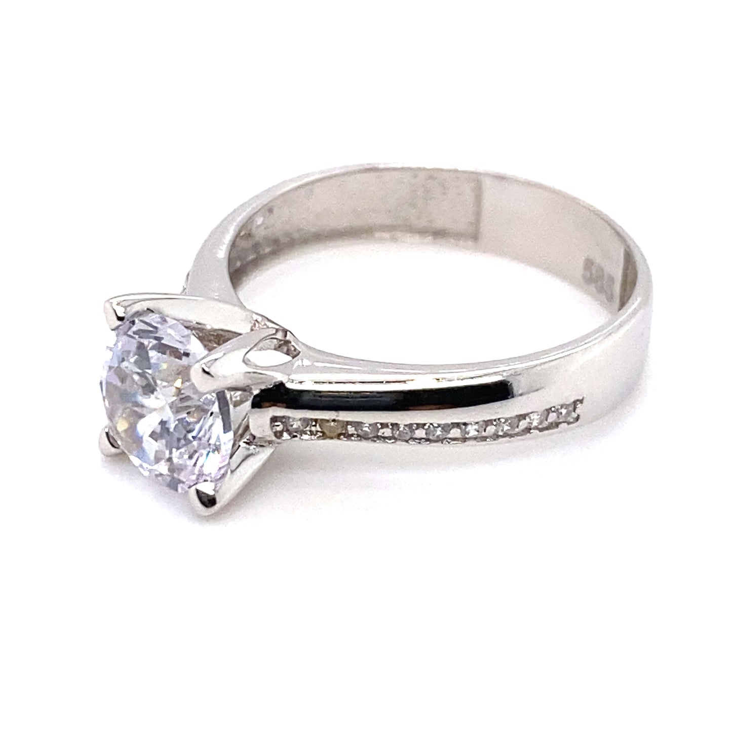 Ring 585/-Weißgold Zirkonia