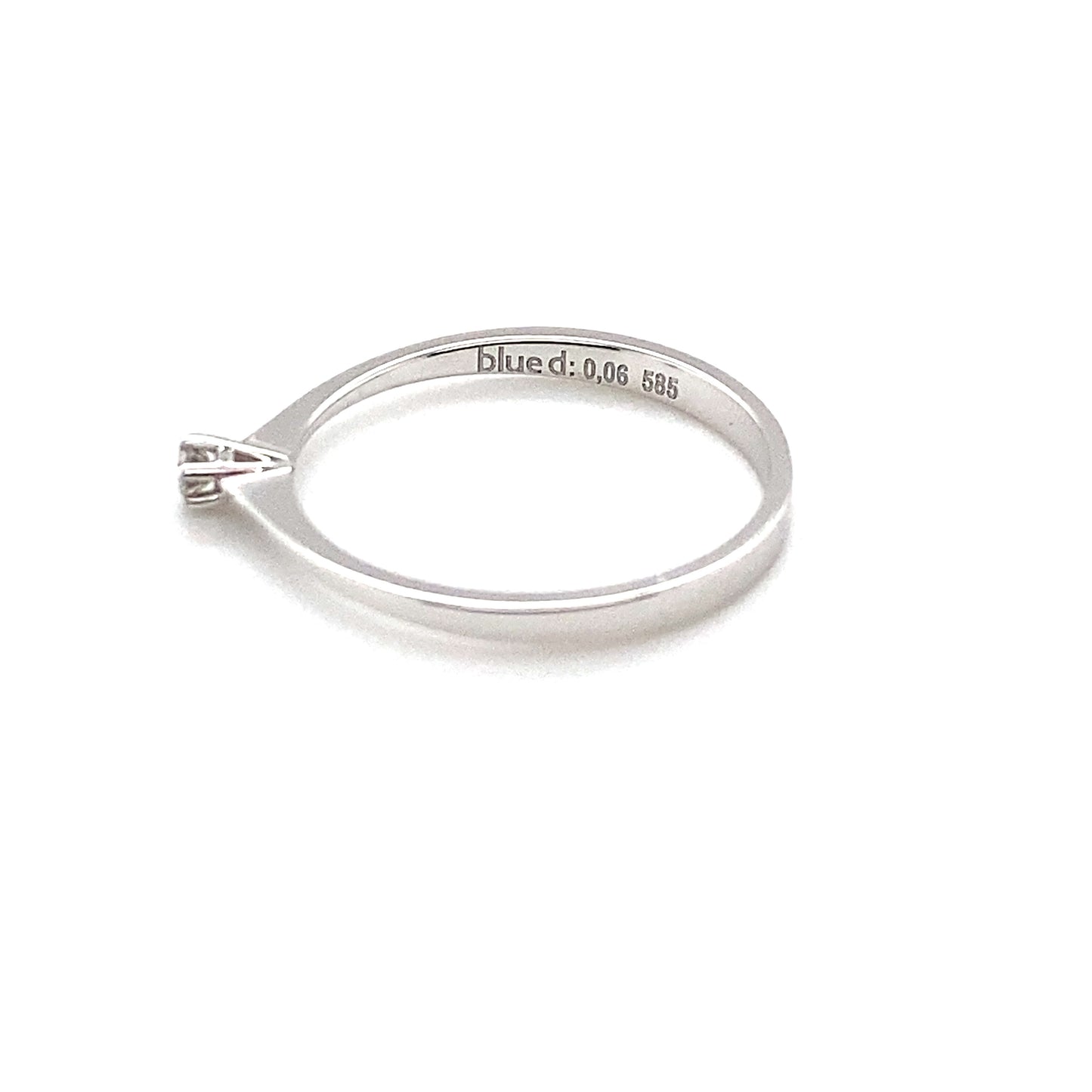 Ring Weißgold 585/- Brillant 0,05 ct