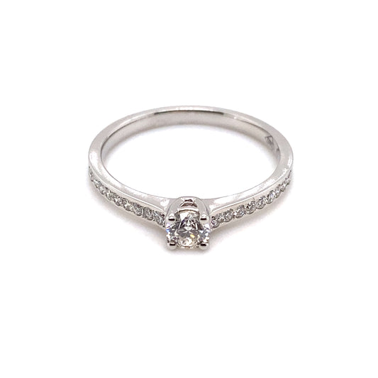 Ring Weißgold Brillanten 585/-