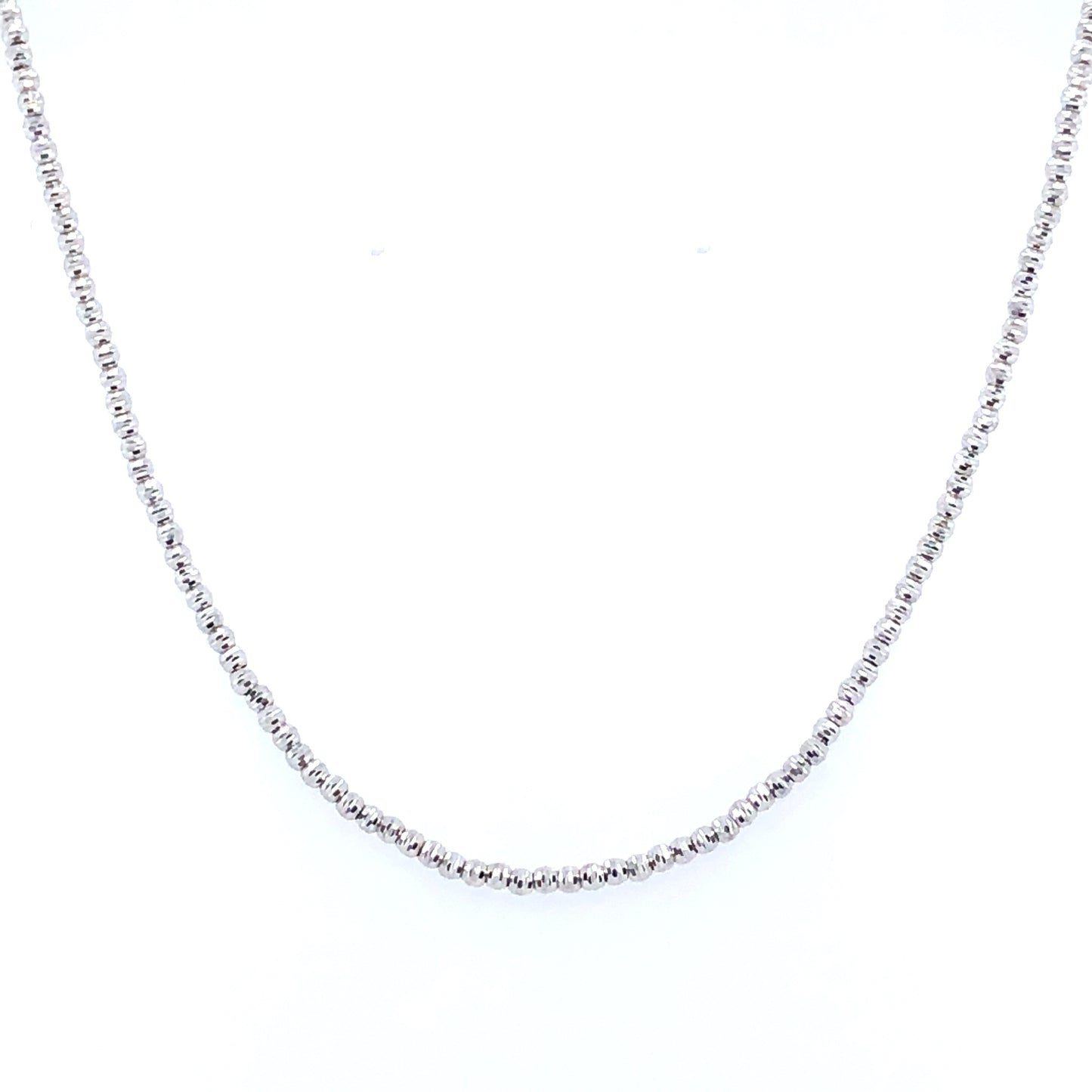 Kette 585/-Weißgold mit Kugeln