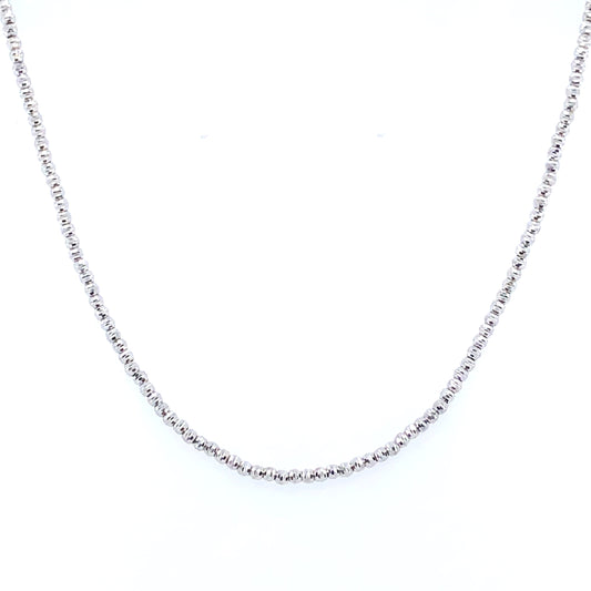 Kette 585/-Weißgold mit Kugeln