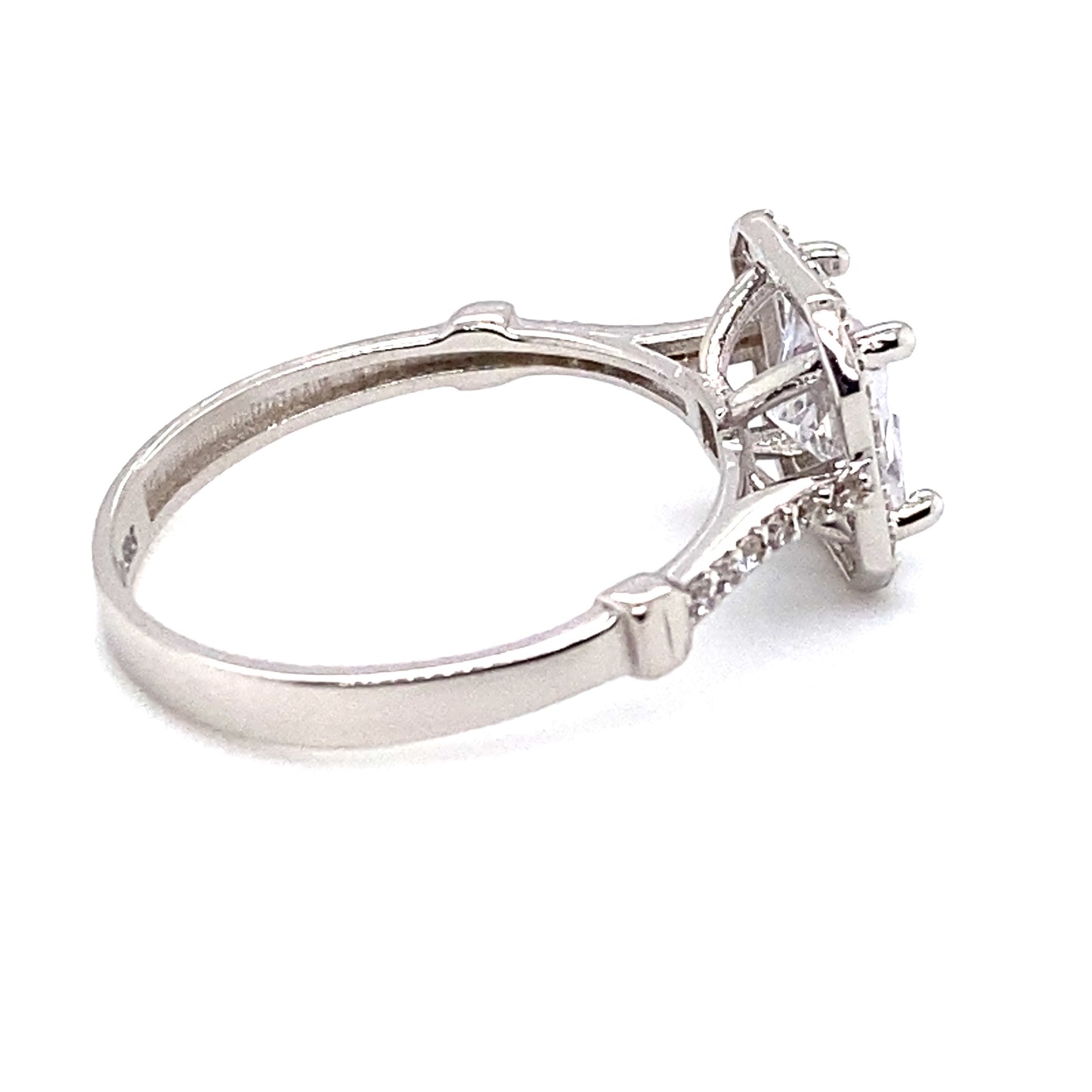 Ring 585/-Weißgold Zirkonia