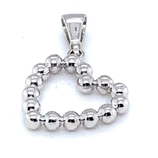 Anhänger 585/-Weißgold Herz
