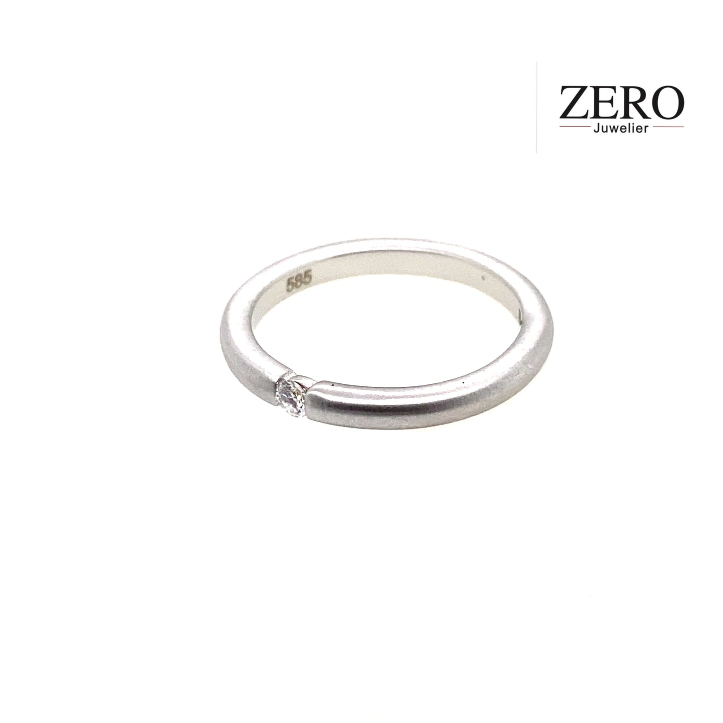 Spannring 585/-Weißgold Brillant