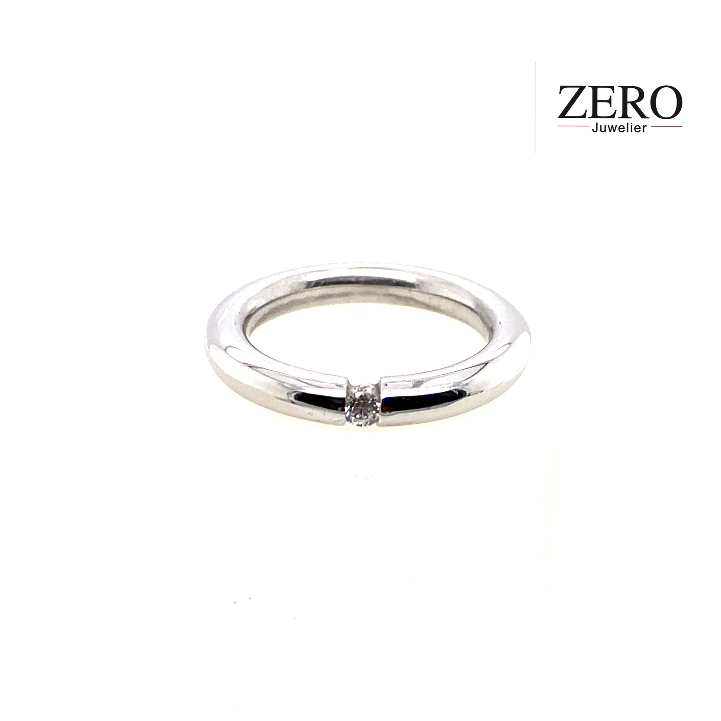 Spannring 750/-Weißgold Brillant