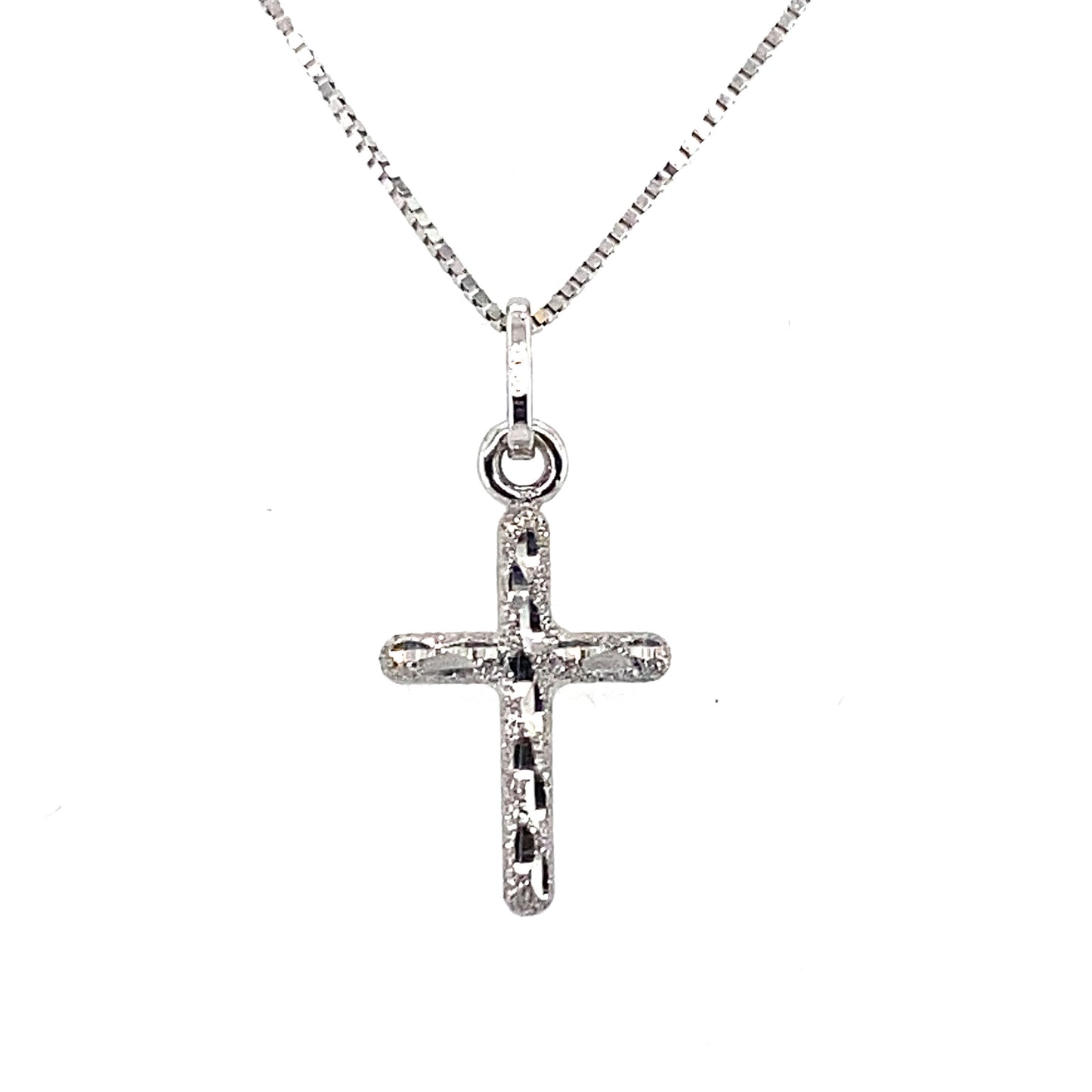 Kette mit Anhänger Weißgold 585/-