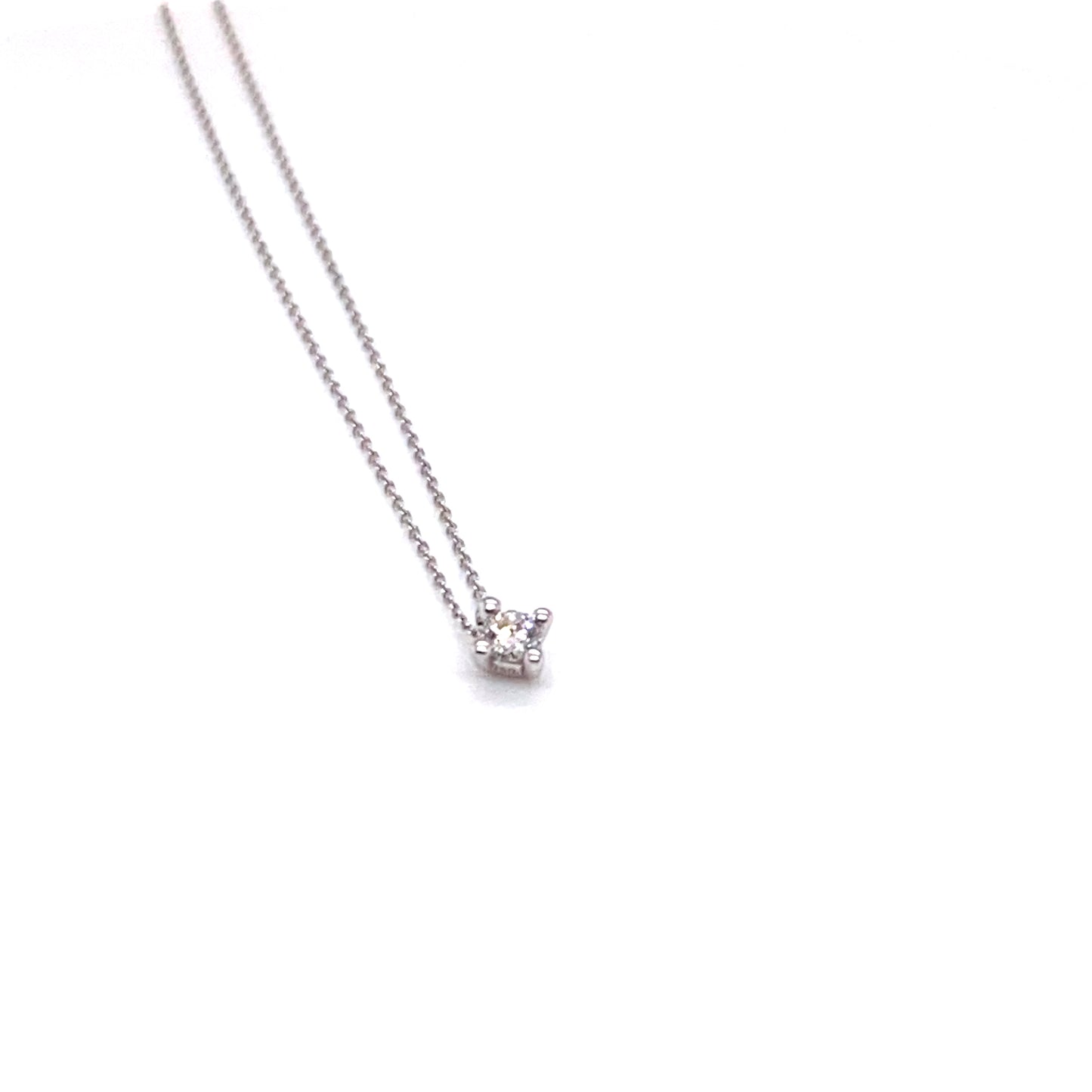 Kette 750/-Weißgold mit Brillant