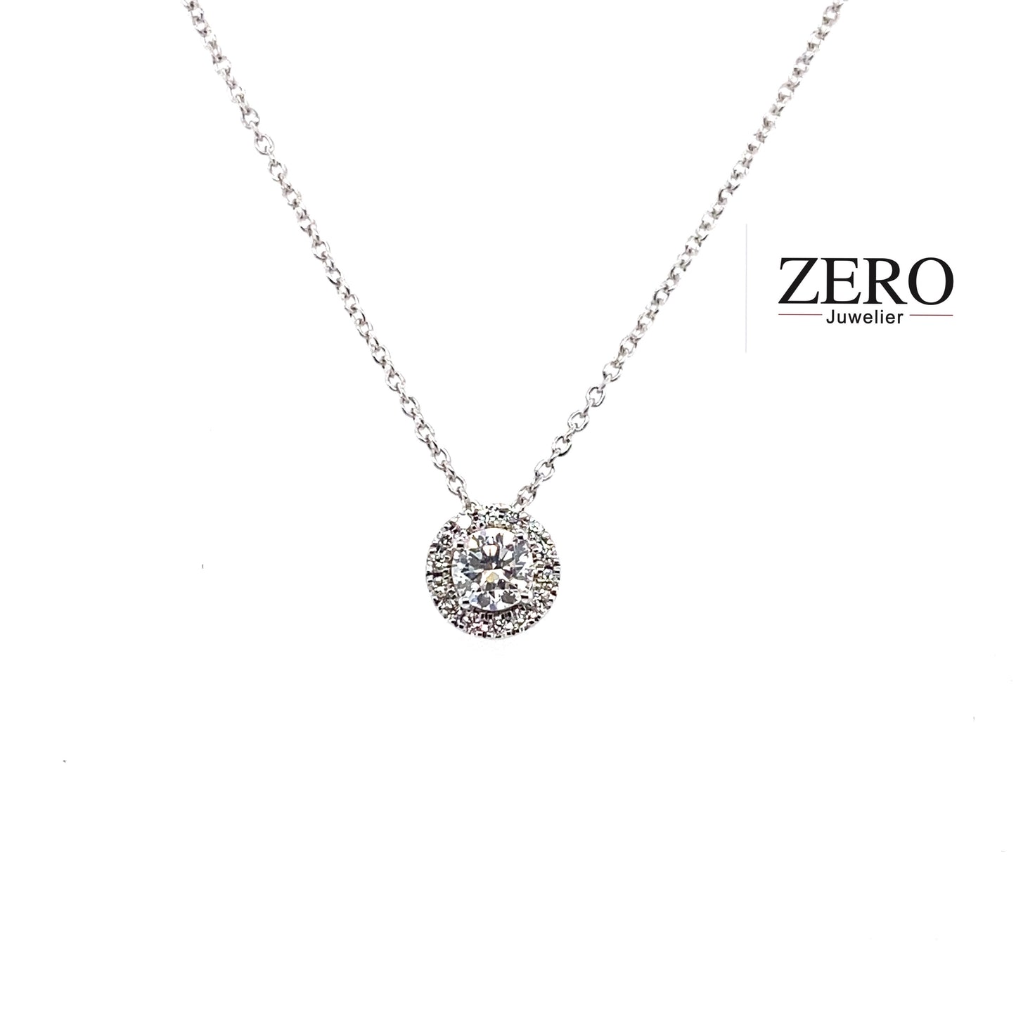 Kette 750/-Weißgold Brillanten