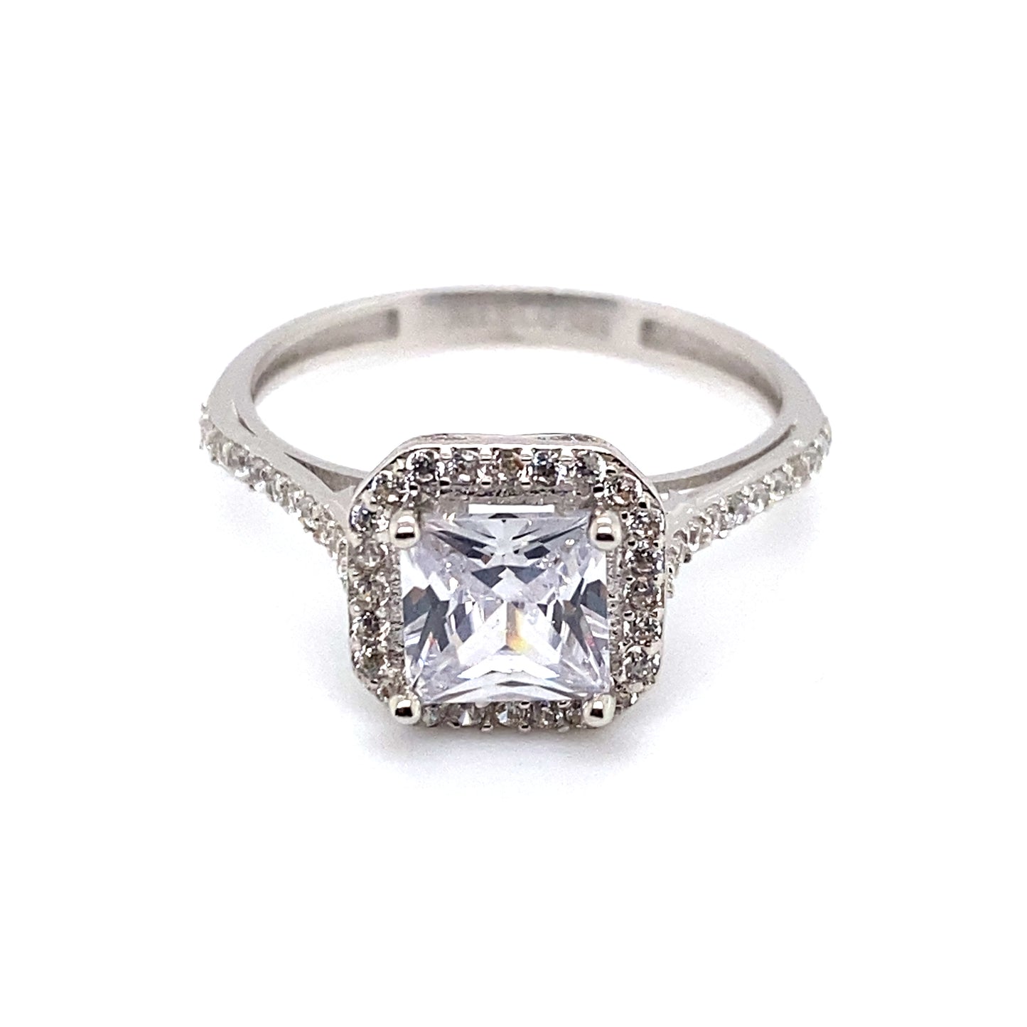 Ring 585/-Weißgold Zirkonia