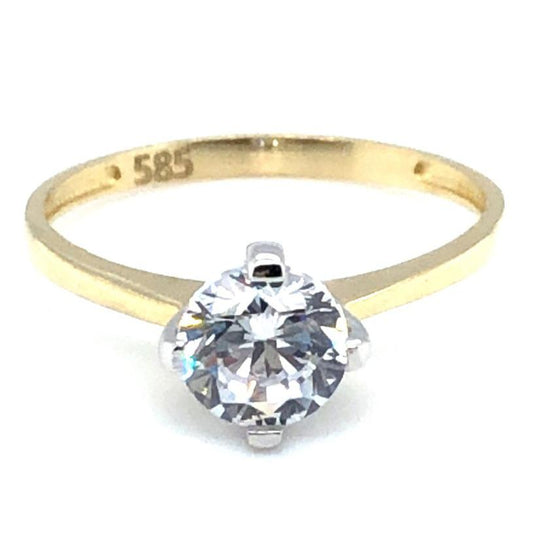 Ring 585/-Gelbgold/-Weißgold