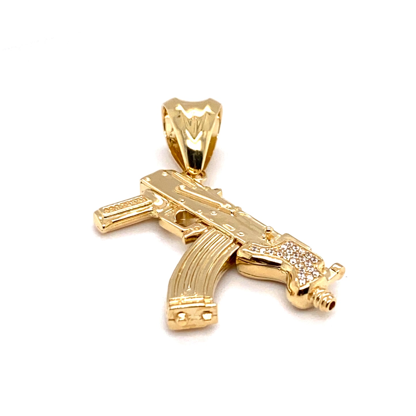 Anhänger 585/-Gelbgold Maschienenpistole
