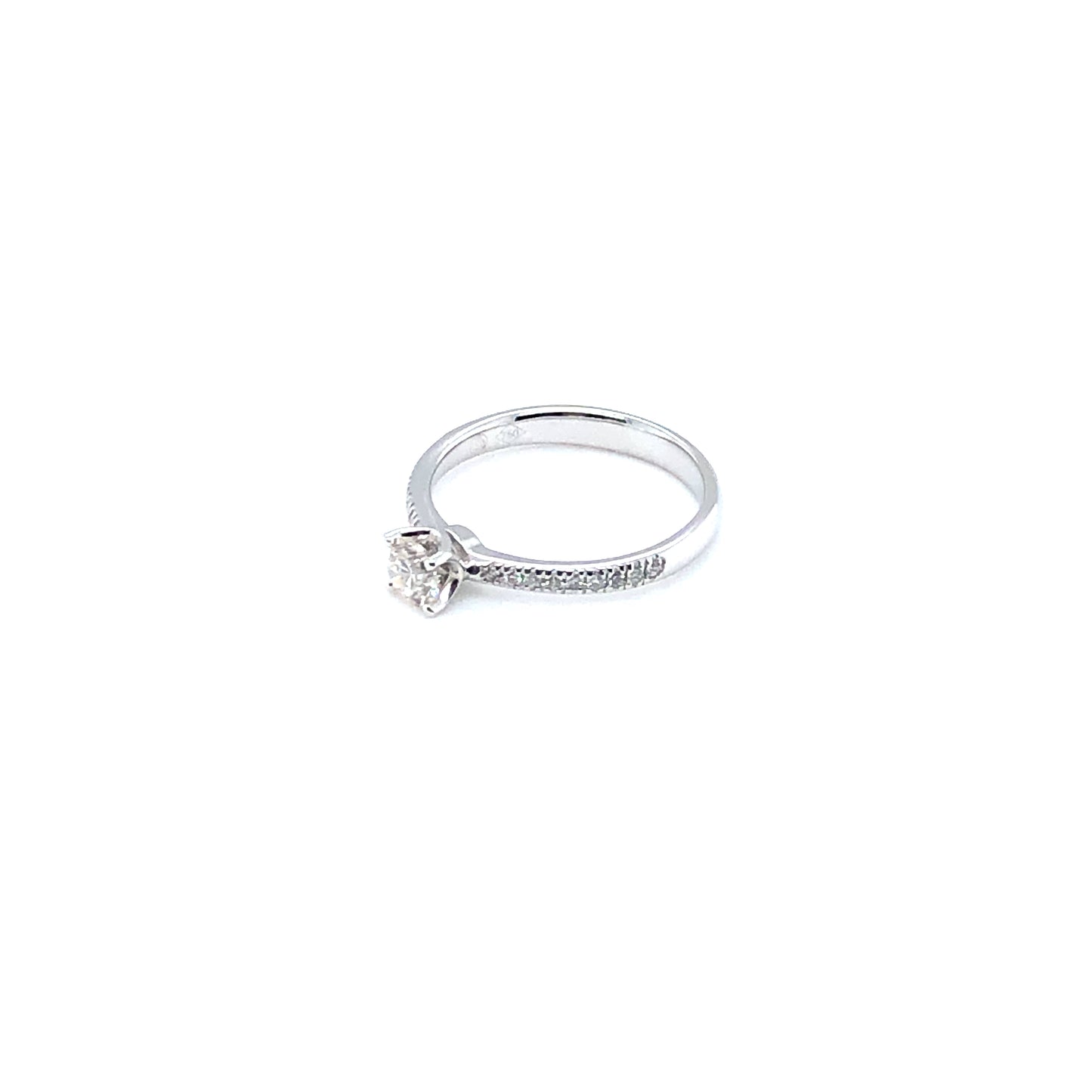 Ring 750/-Weißgold mit Brillanten