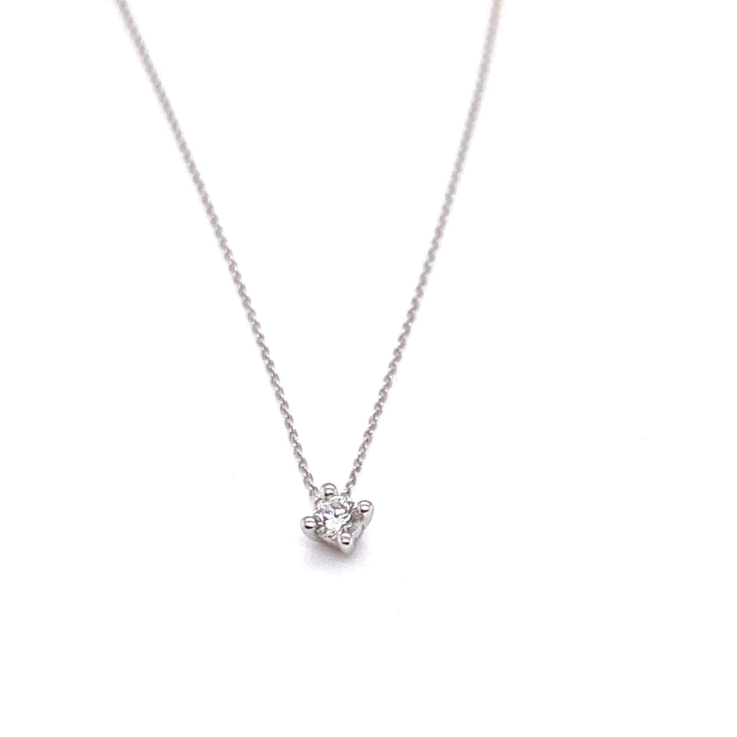 Kette 750/-Weißgold mit Brillant
