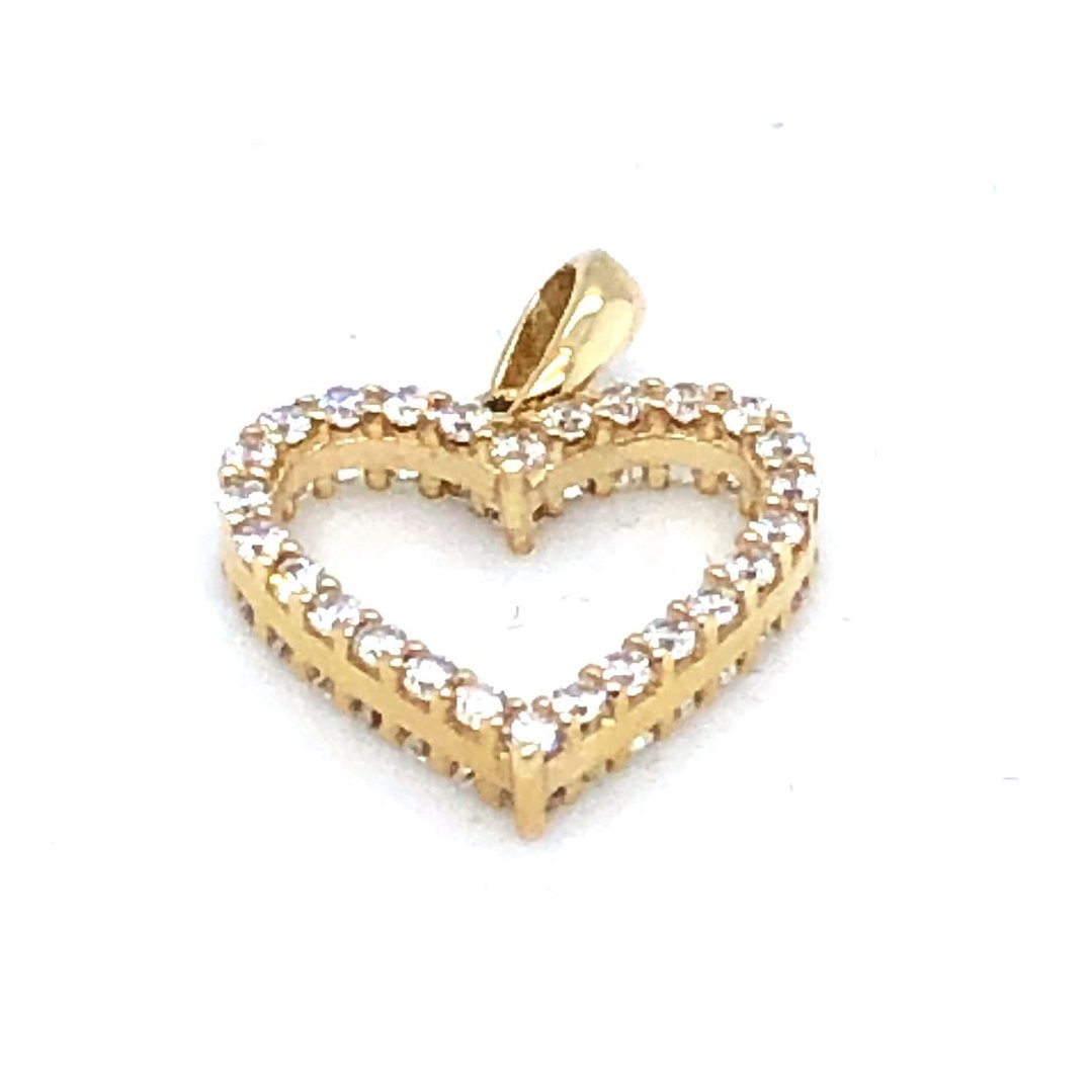 Anhänger 585/-Gelbgold Herz