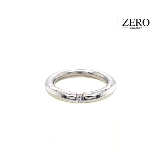 Spannring 750/-Weißgold Brillant