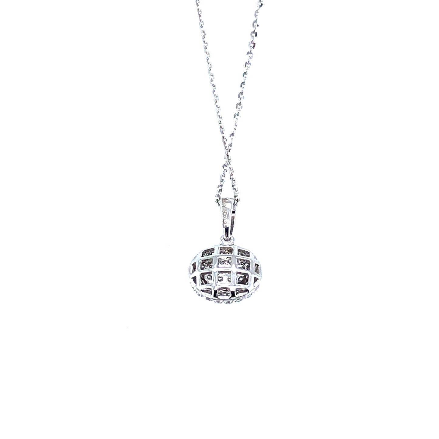 Kette 585/-Weißgold mit Anhänger Brillanten