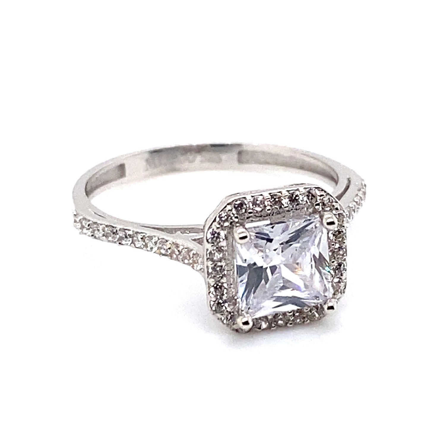 Ring 585/-Weißgold Zirkonia