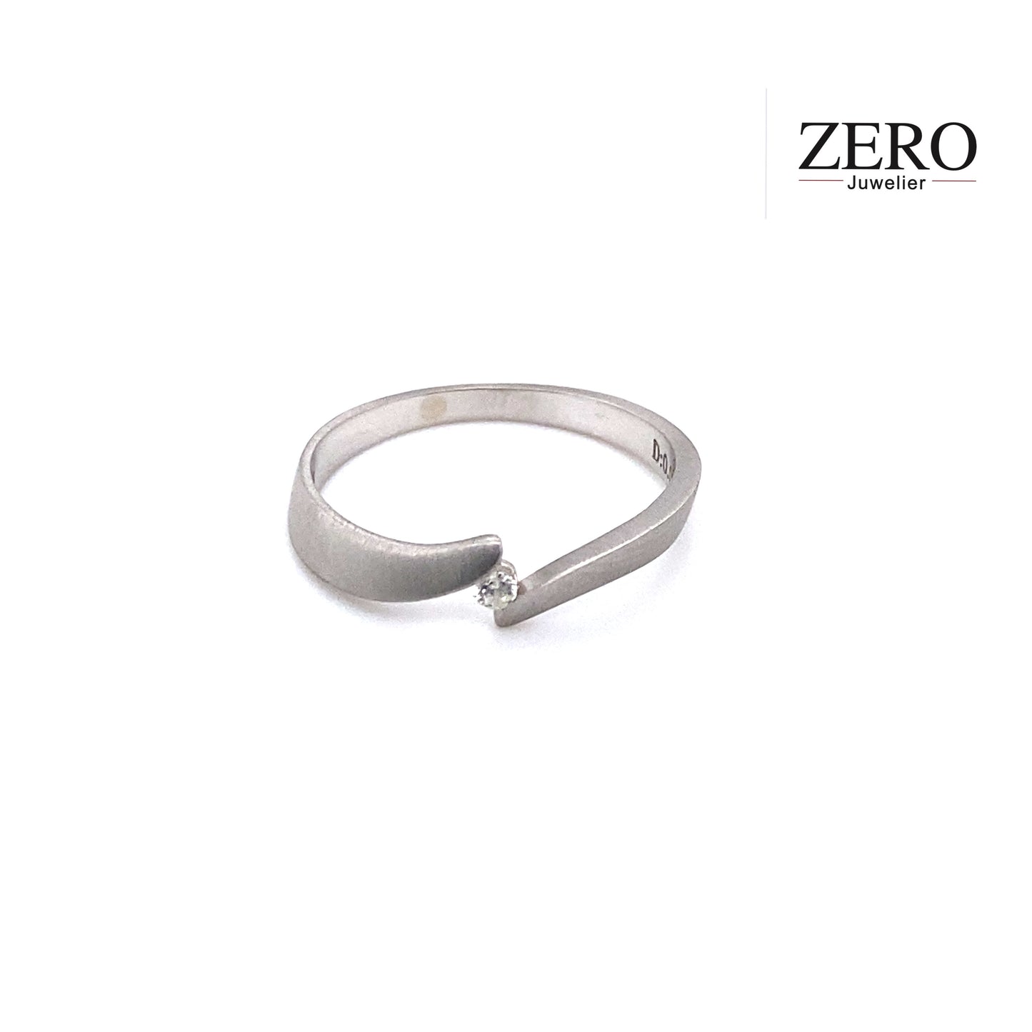 Spannring 585/-Weißgold Brillant
