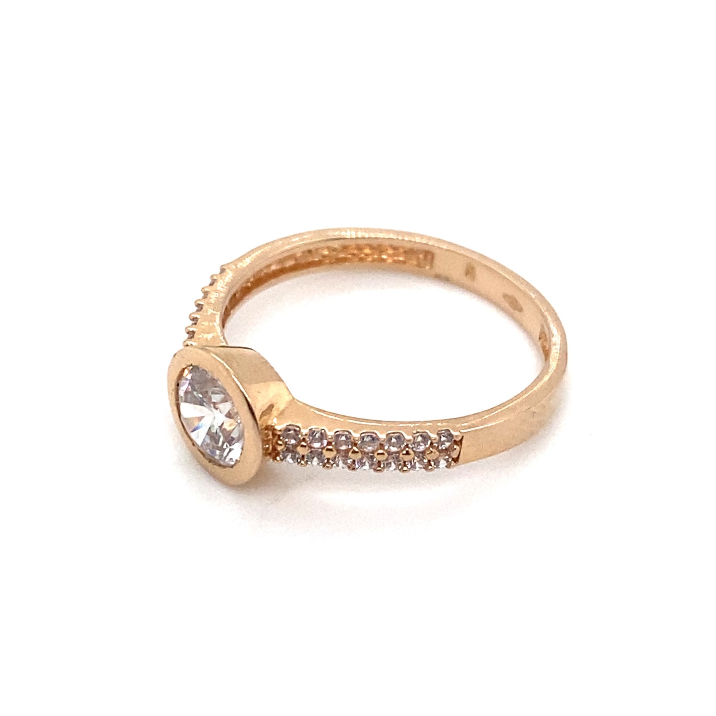 Ring Rotgold 585/- Zirkonia