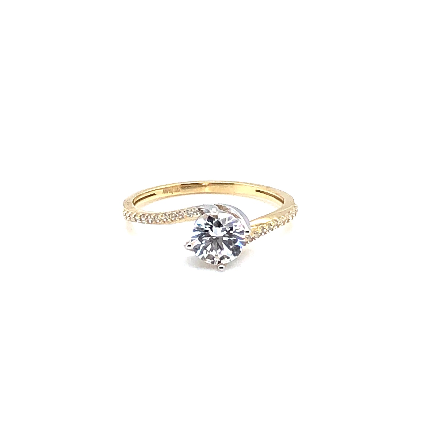 Ring 585/-Gelbgold/-Weißgold