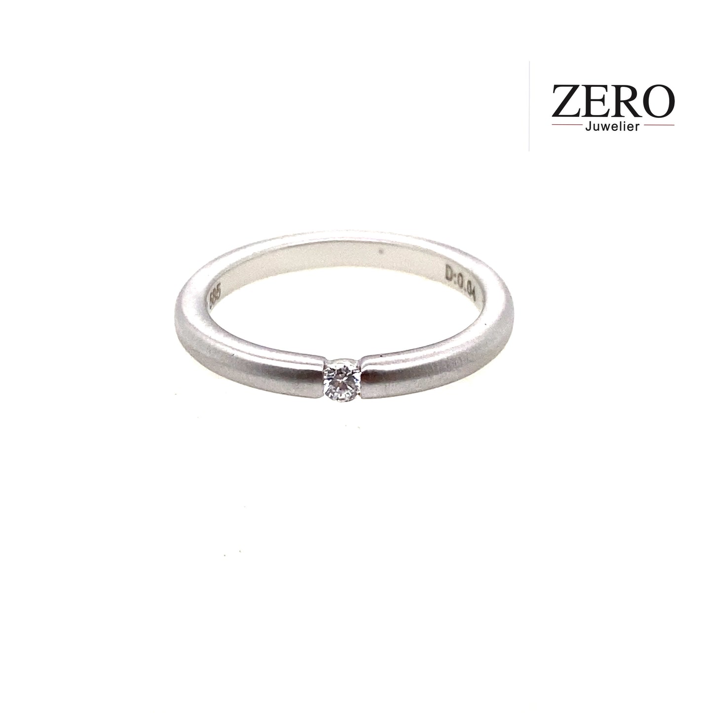 Spannring 585/-Weißgold Brillant