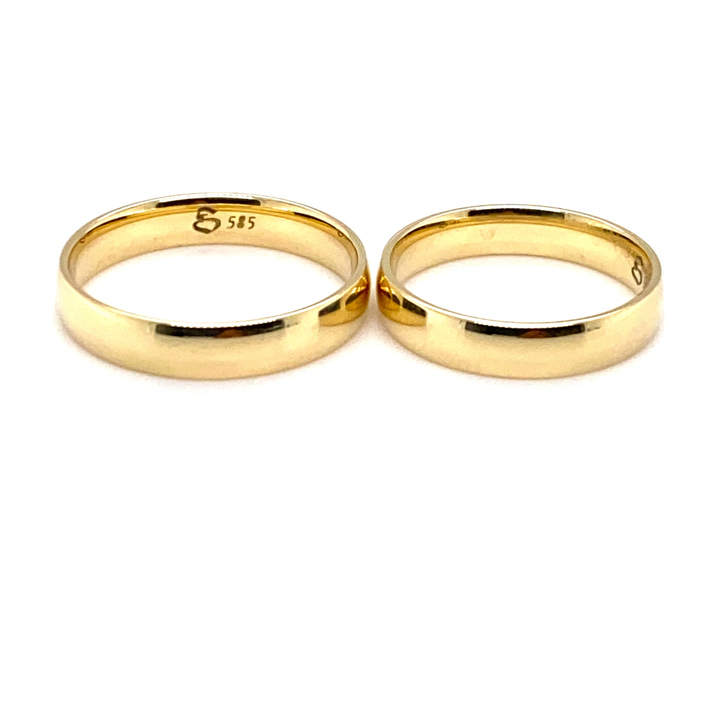 Trauringe 585/-Gelbgold 4mm