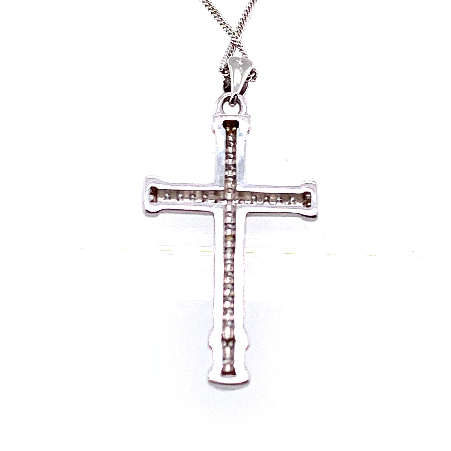 Kette 925/-Silber mit Kreuz