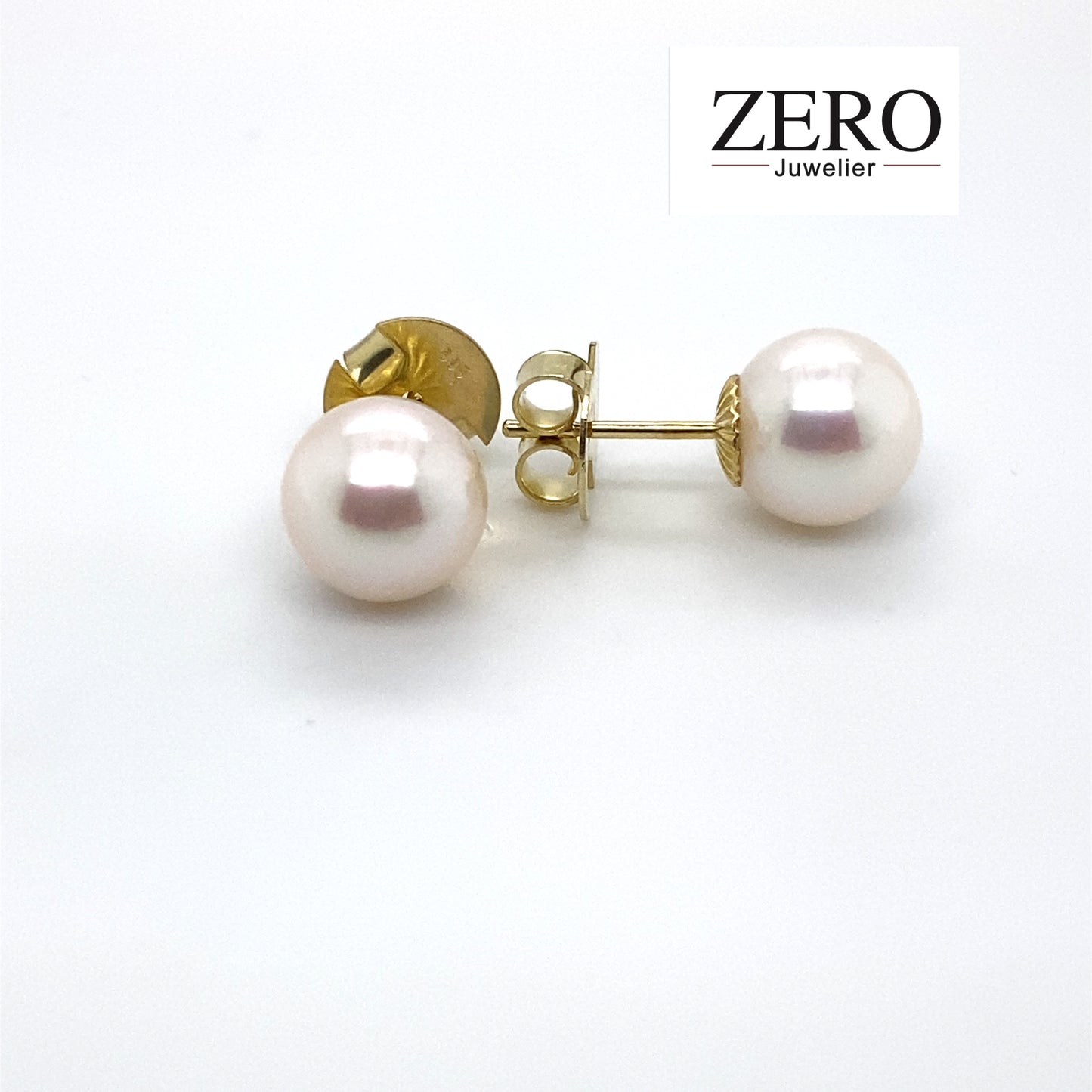 Ohrstecker Perlen 585/-Gelbgold