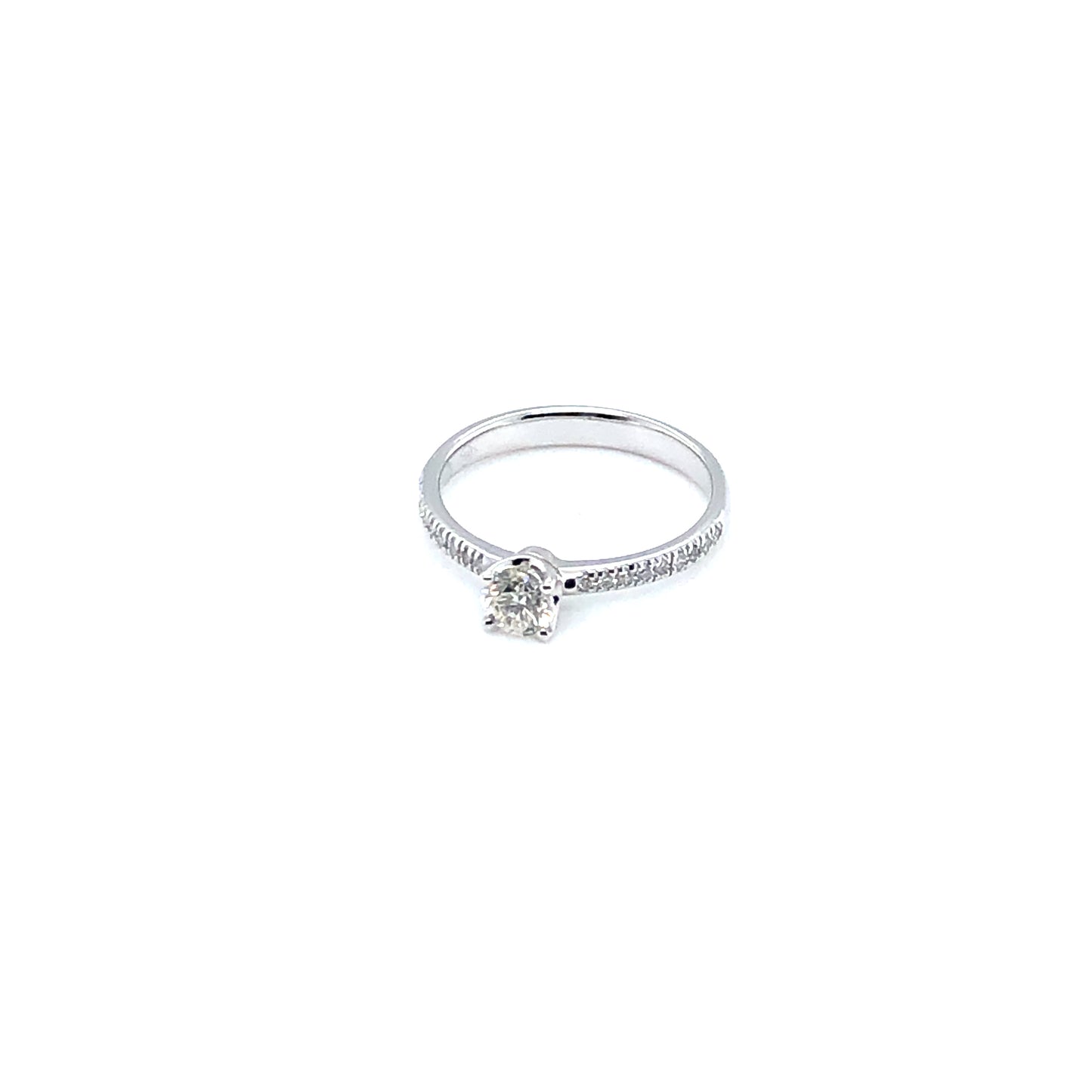Ring 750/-Weißgold mit Brillanten