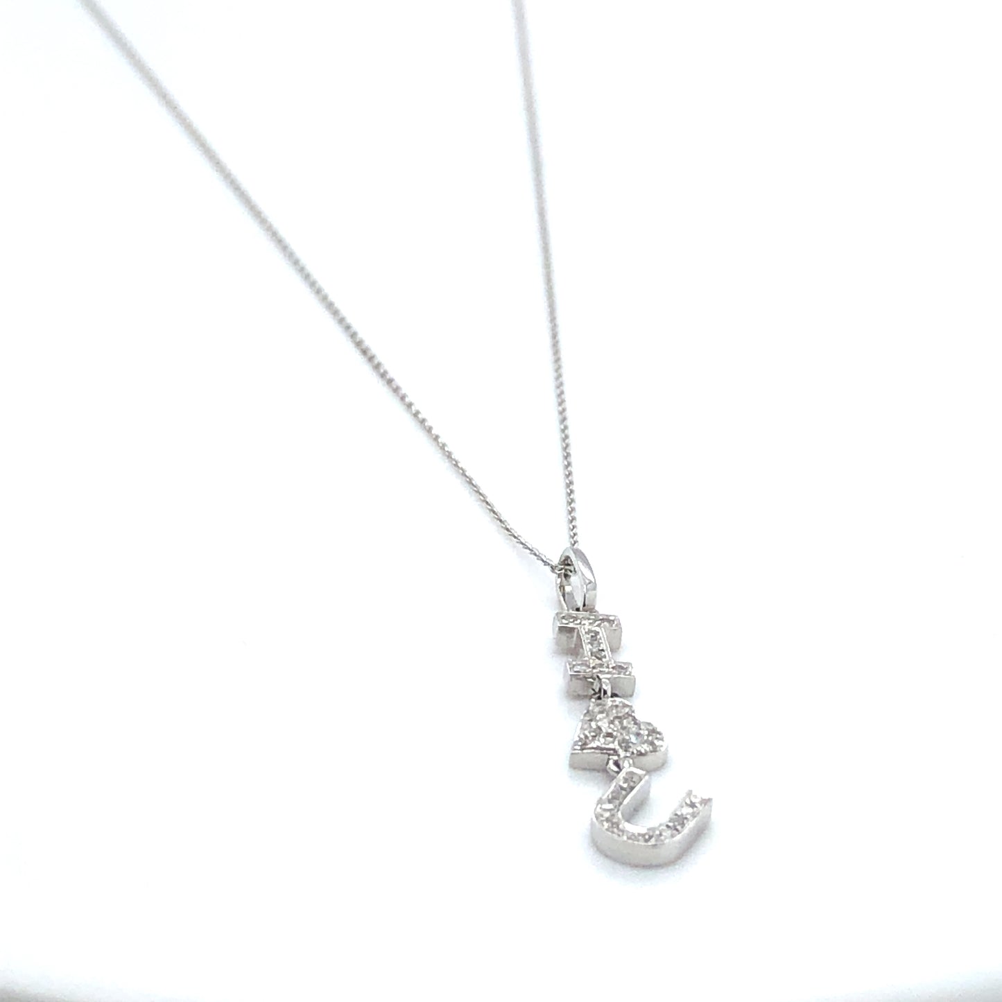 Kette 750/-Weißgold mit Brillanten