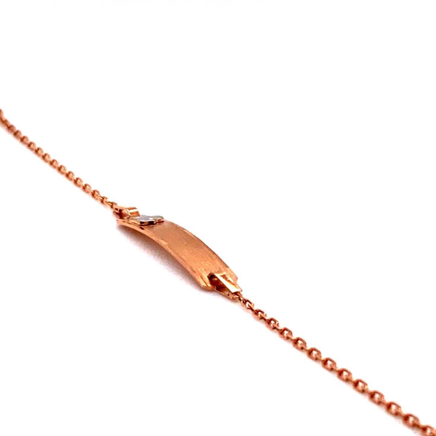 Kinderarmband 585/-Rotgold/-Weißgold