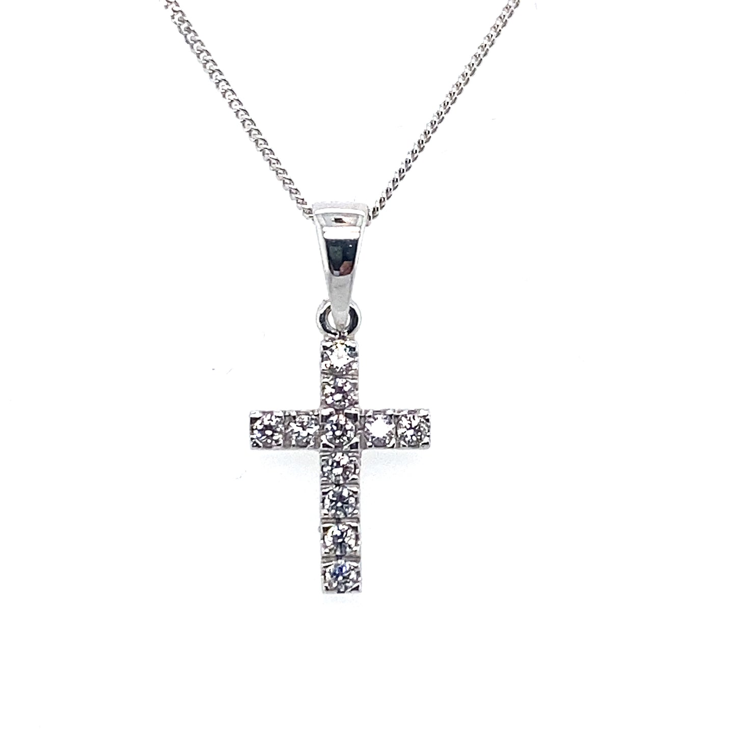 Kette mit Anhänger Weißgold 585/-