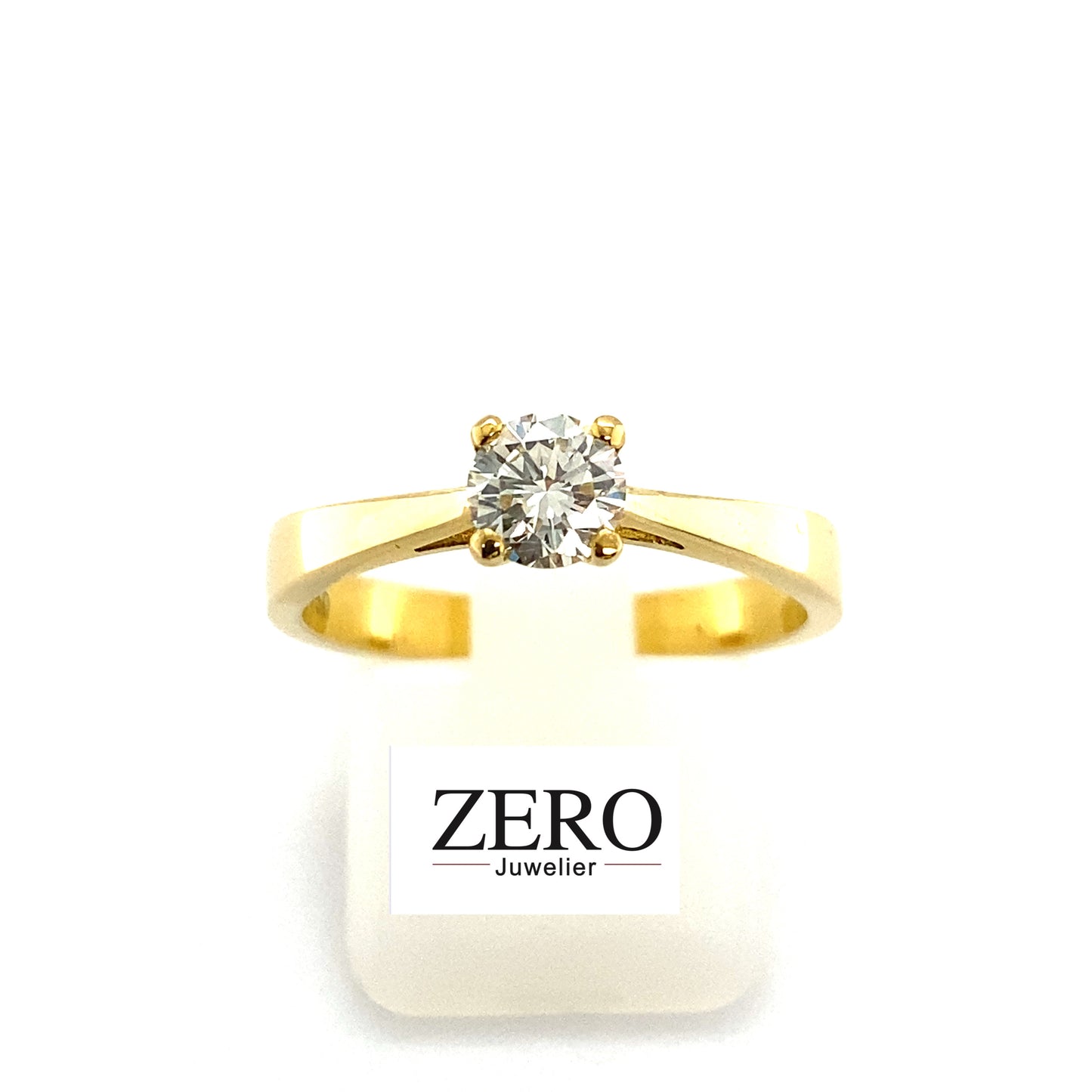 Ring Solitär 0,50 ct Brillant 750/- Gelbgold
