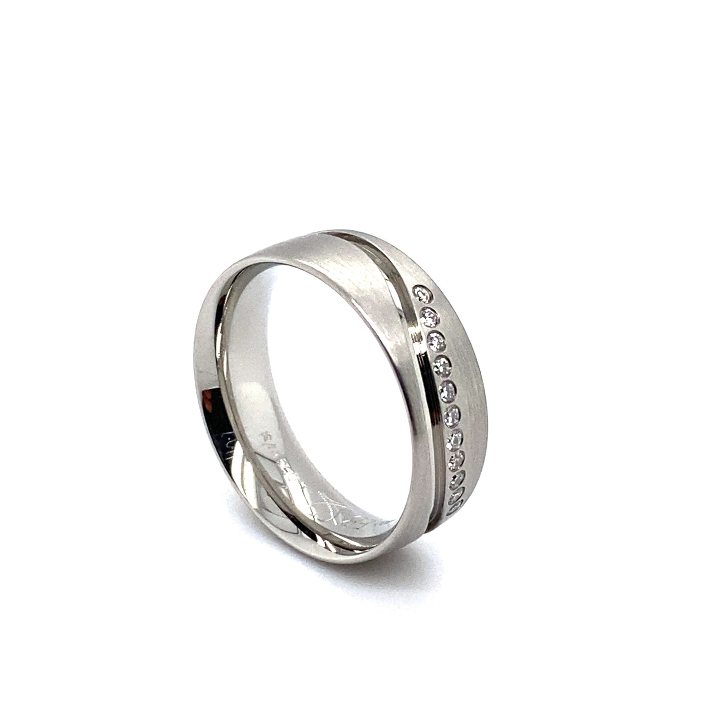 Trauring Platin 600/- Brillanten