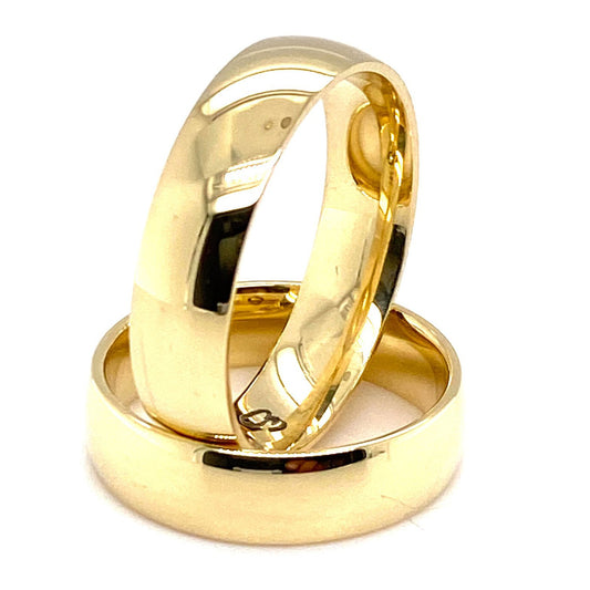 Trauringe 585/-Gelbgold 5mm