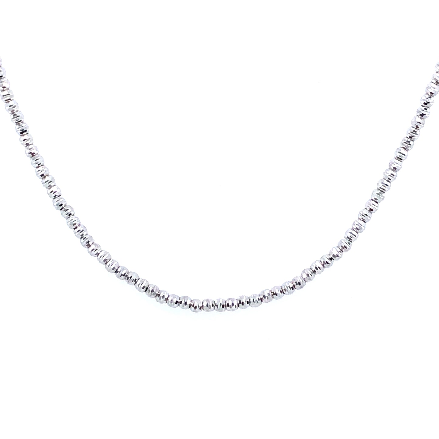 Kette 585/-Weißgold mit Kugeln