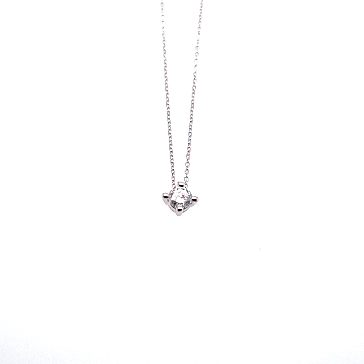 Kette 750/-Weißgold mit Brillant